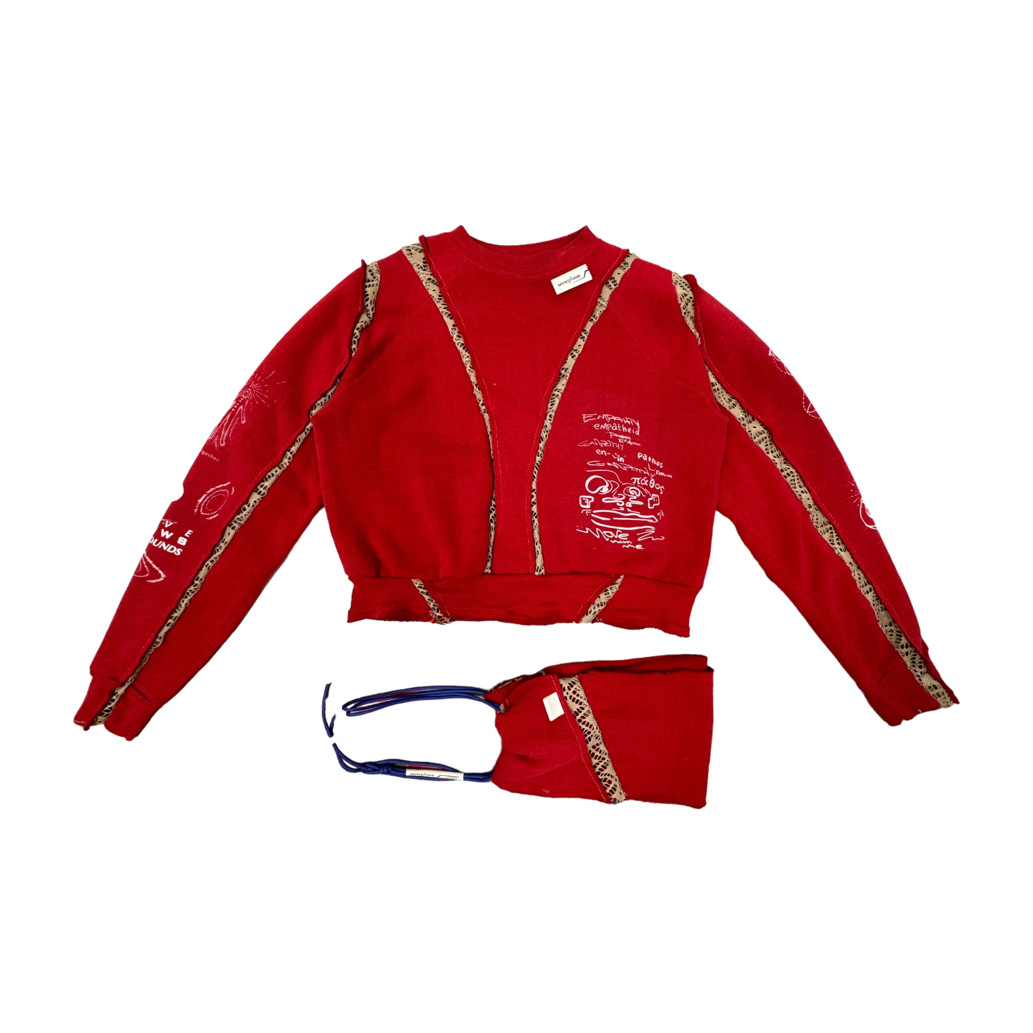 OG-MYNT™ x EMPATHY SPLICED CREWNECK AND BANDEAU SET