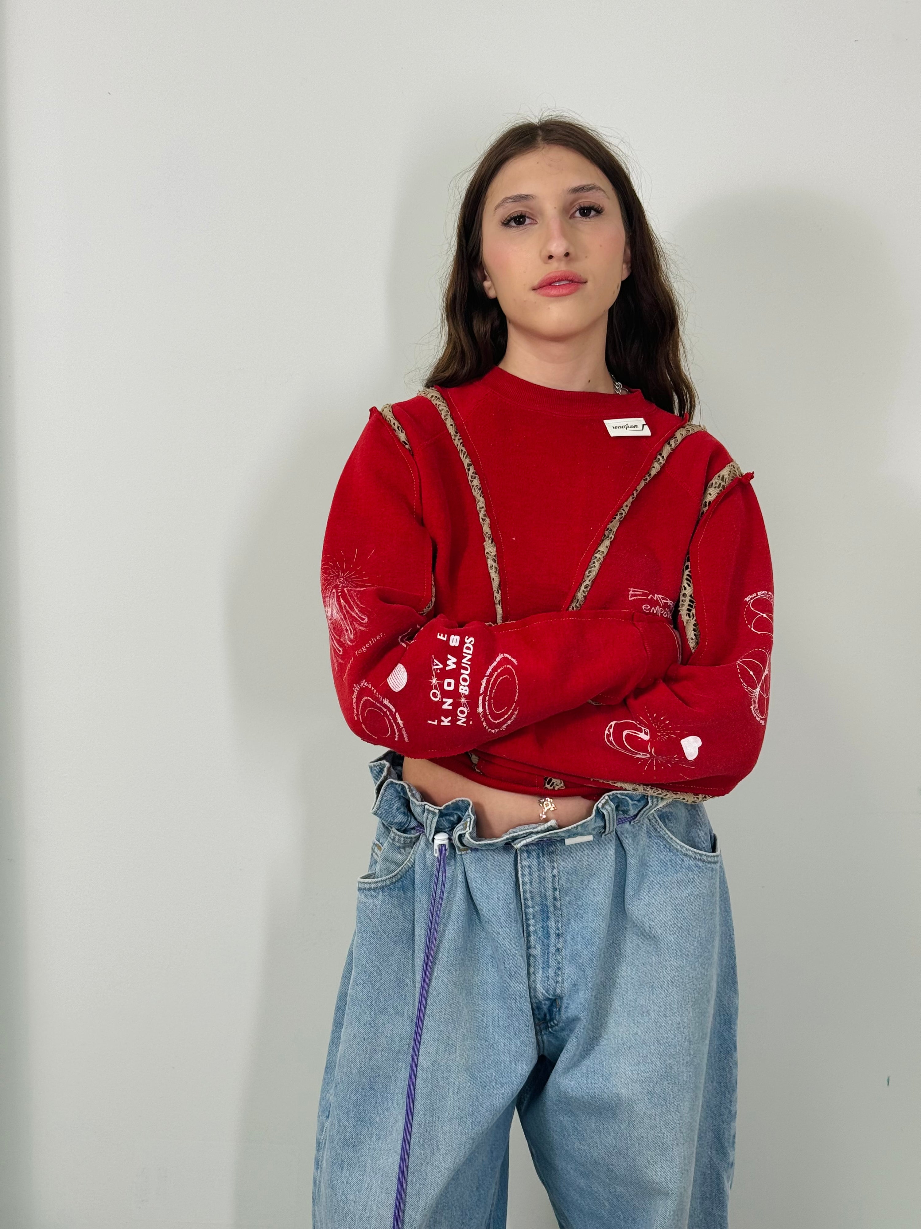 OG-MYNT™ x EMPATHY SPLICED CREWNECK AND BANDEAU SET