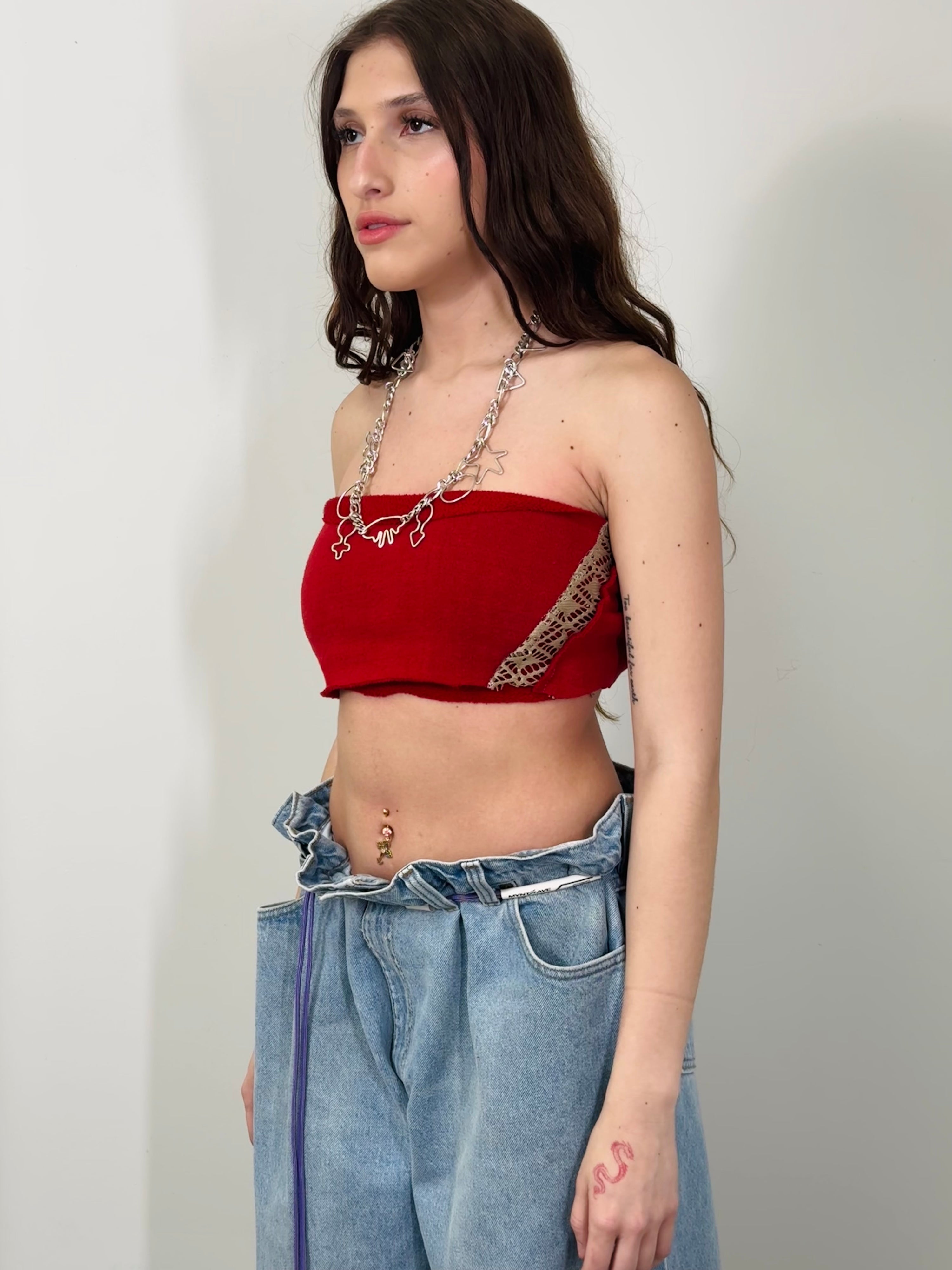 OG-MYNT™ x EMPATHY SPLICED CREWNECK AND BANDEAU SET