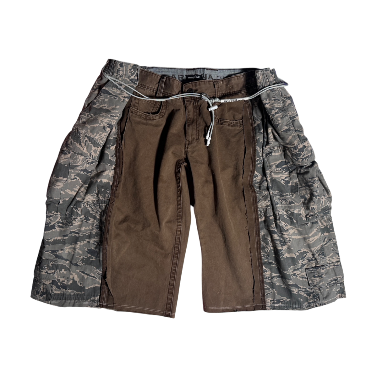 OG-MYNT™ DOUBLE WIDE CUTOFF #3 — BROWN / DIGI CAMO CARGO · M2 · 16"