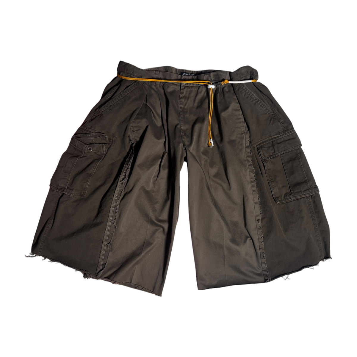 OG-MYNT™ DOUBLE WIDE CUTOFF #2 — DARK BROWN CARGO · M2 · 19"