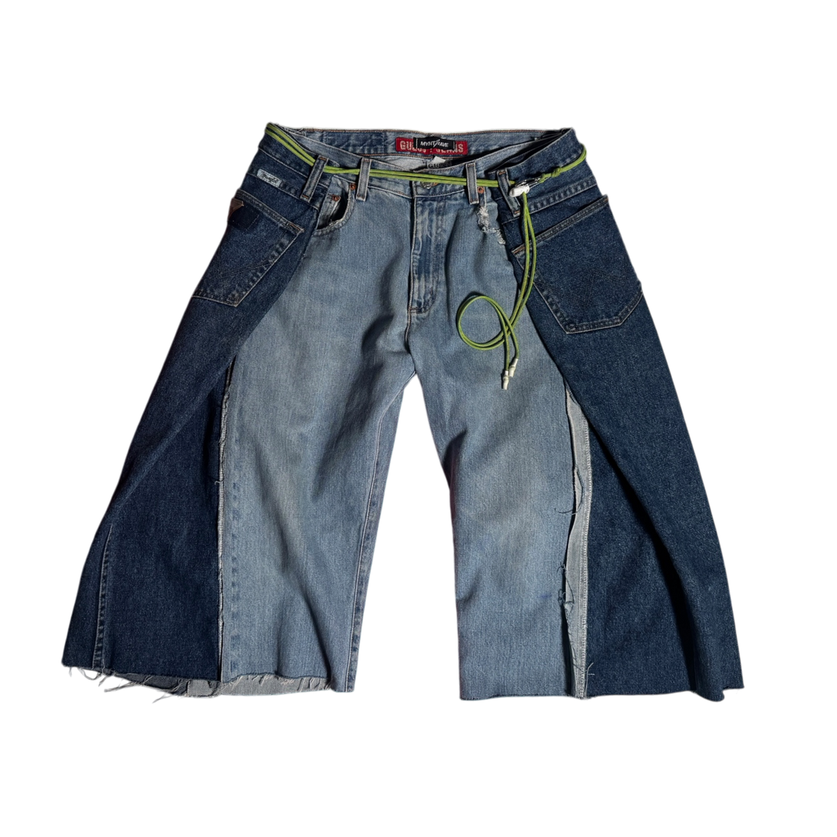 OG-MYNT™ DOUBLE WIDE CUTOFF #7 — INDIGO DENIM · M1 · 19"