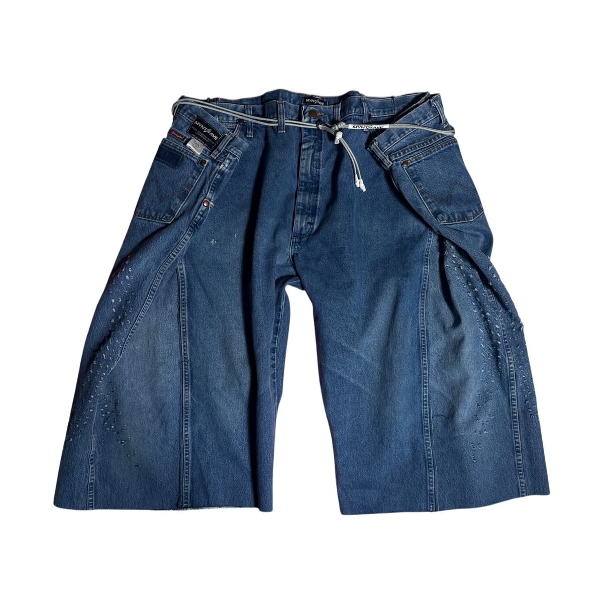OG-MYNT™ DOUBLE WIDE CUTOFF #9 — INDIGO DENIM · M3 · 19"