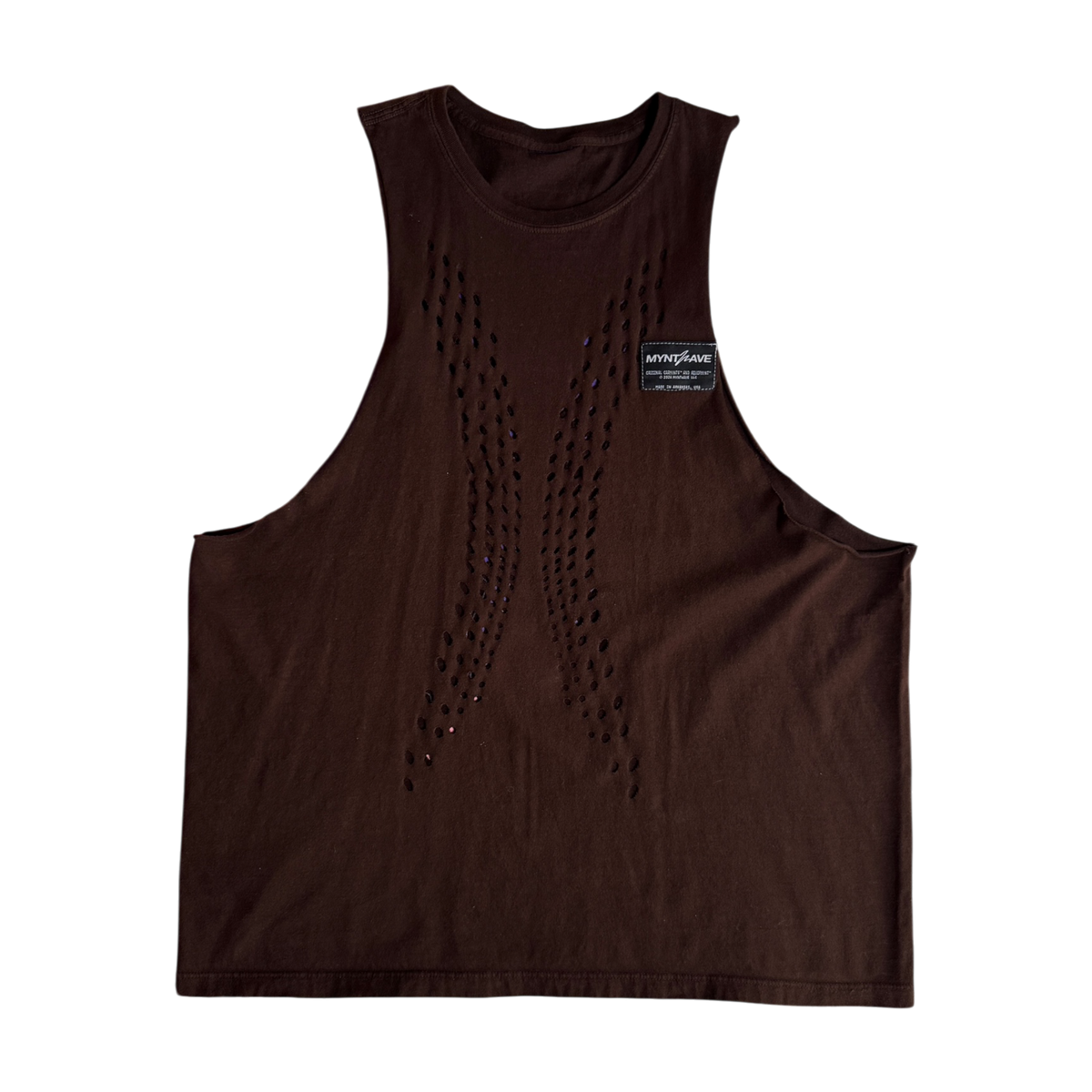 OG-MYNT™ 'FORCEFIELD' CUTOFF TANK #1 — DARK BROWN