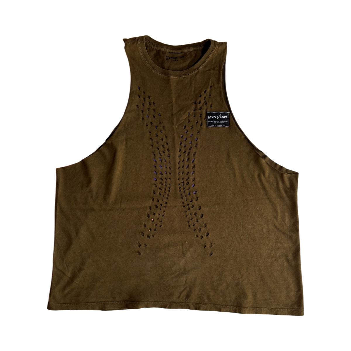 OG-MYNT™ 'FORCEFIELD' CUTOFF TANK #3 — LIGHT BROWN
