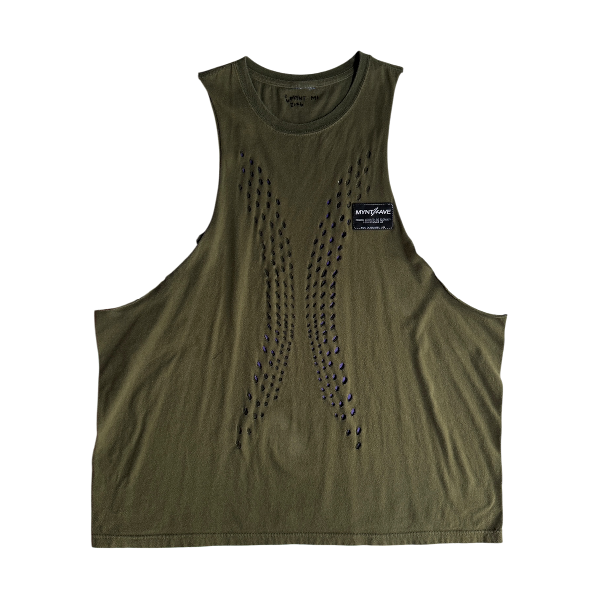 OG-MYNT™ 'FORCEFIELD' CUTOFF TANK #5 — OLIVE