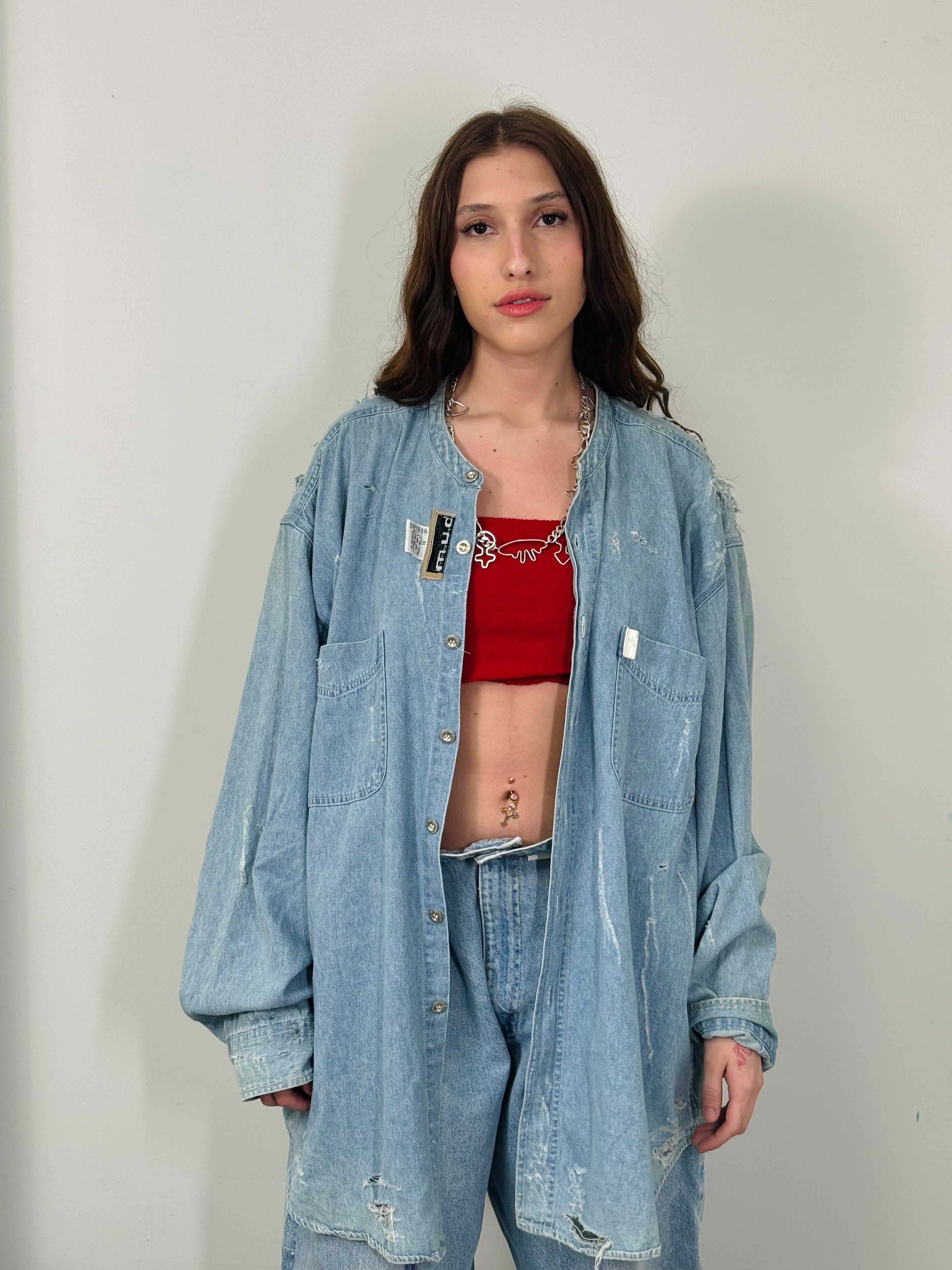 OG-MYNT™ DISTRESSED "REBIS" DENIM SHIRT