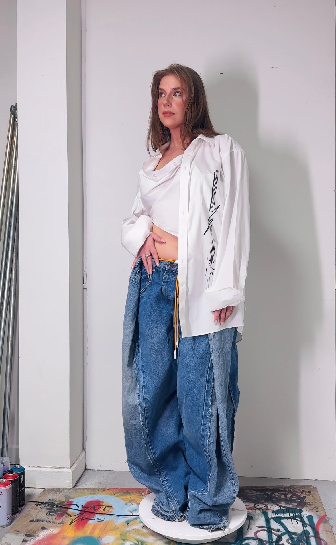 OG-MYNT™ SIDE-SPLIT SHIRT #6 // WHITE