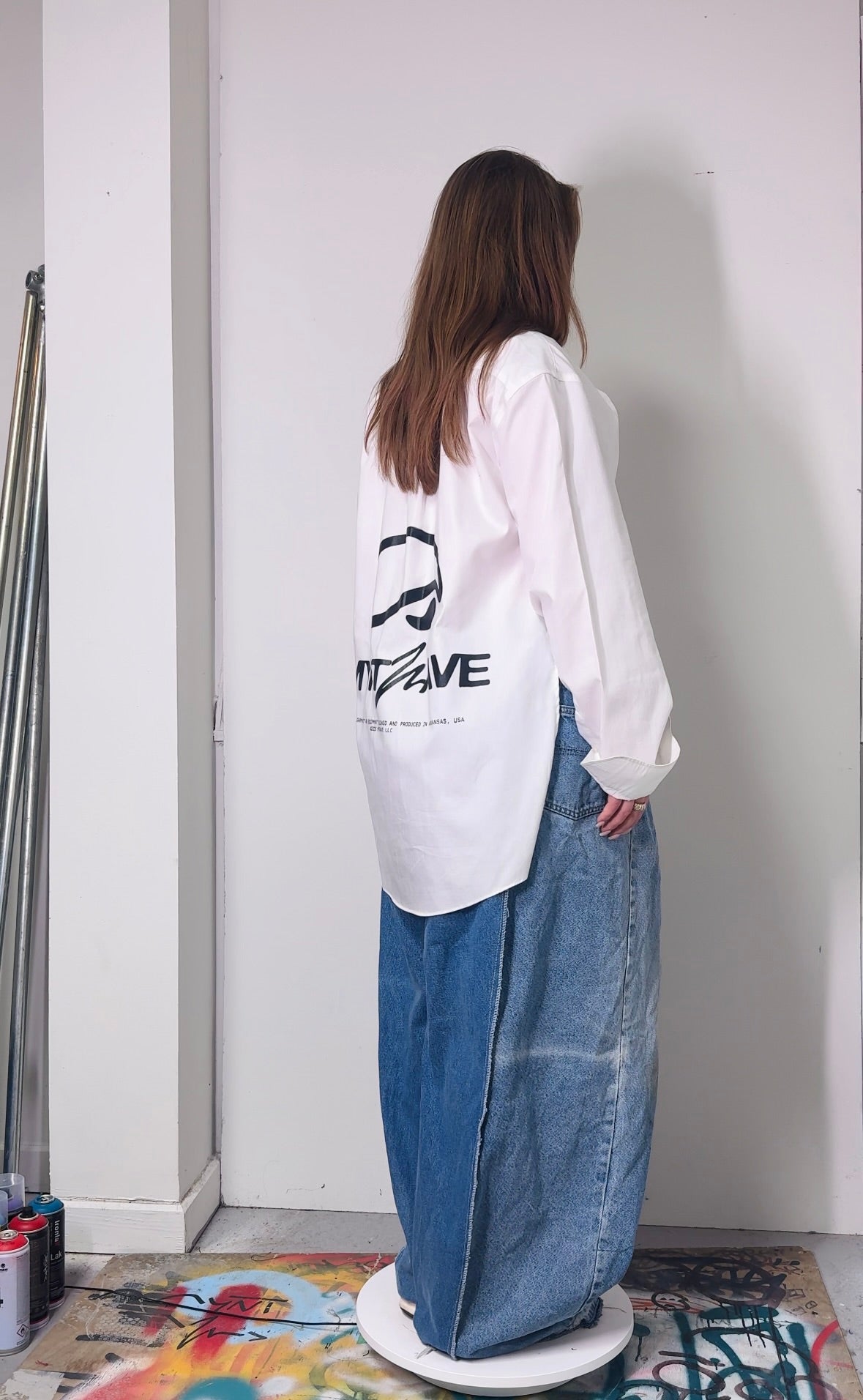 OG-MYNT™ SIDE-SPLIT SHIRT #6 // WHITE