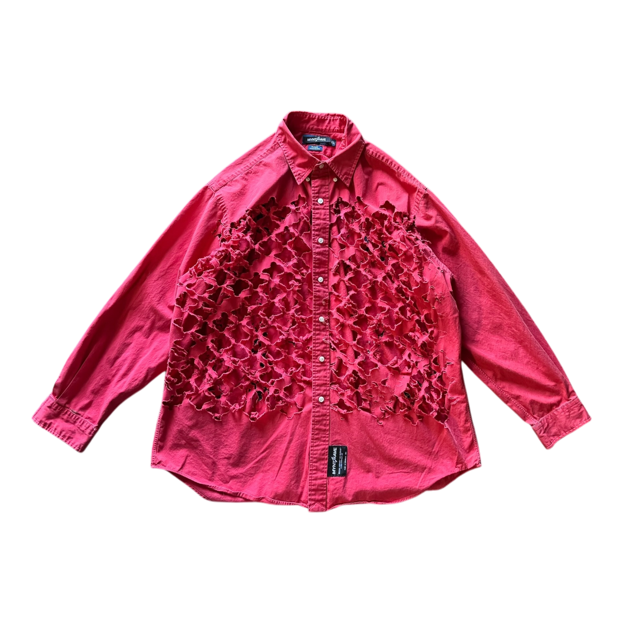 OG-MYNT™ LASER DISTRESSED OVERLAY SHIRT #1