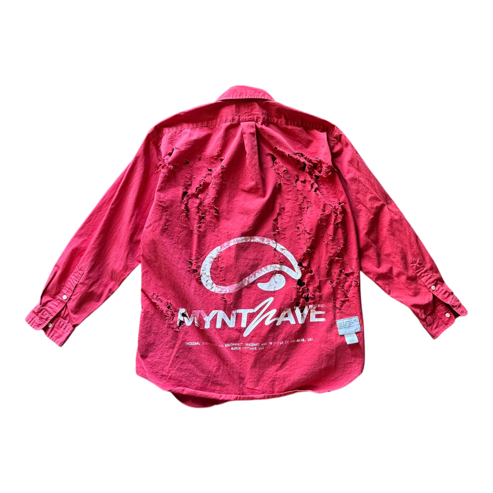 OG-MYNT™ LASER DISTRESSED OVERLAY SHIRT #1