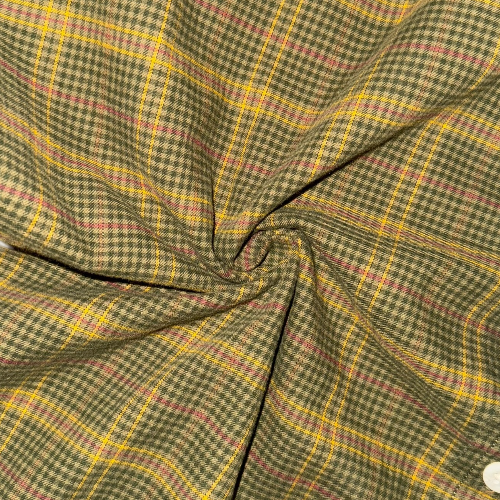 OG-MYNT™ SIDE-SPLIT SHIRT #4 // OLIVE GREEN PLAID