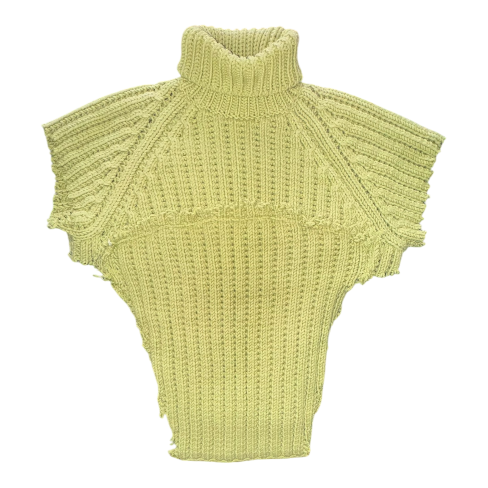 OG-MYNT™ V-CUT KNIT TURTLE TANK #2 // LIME