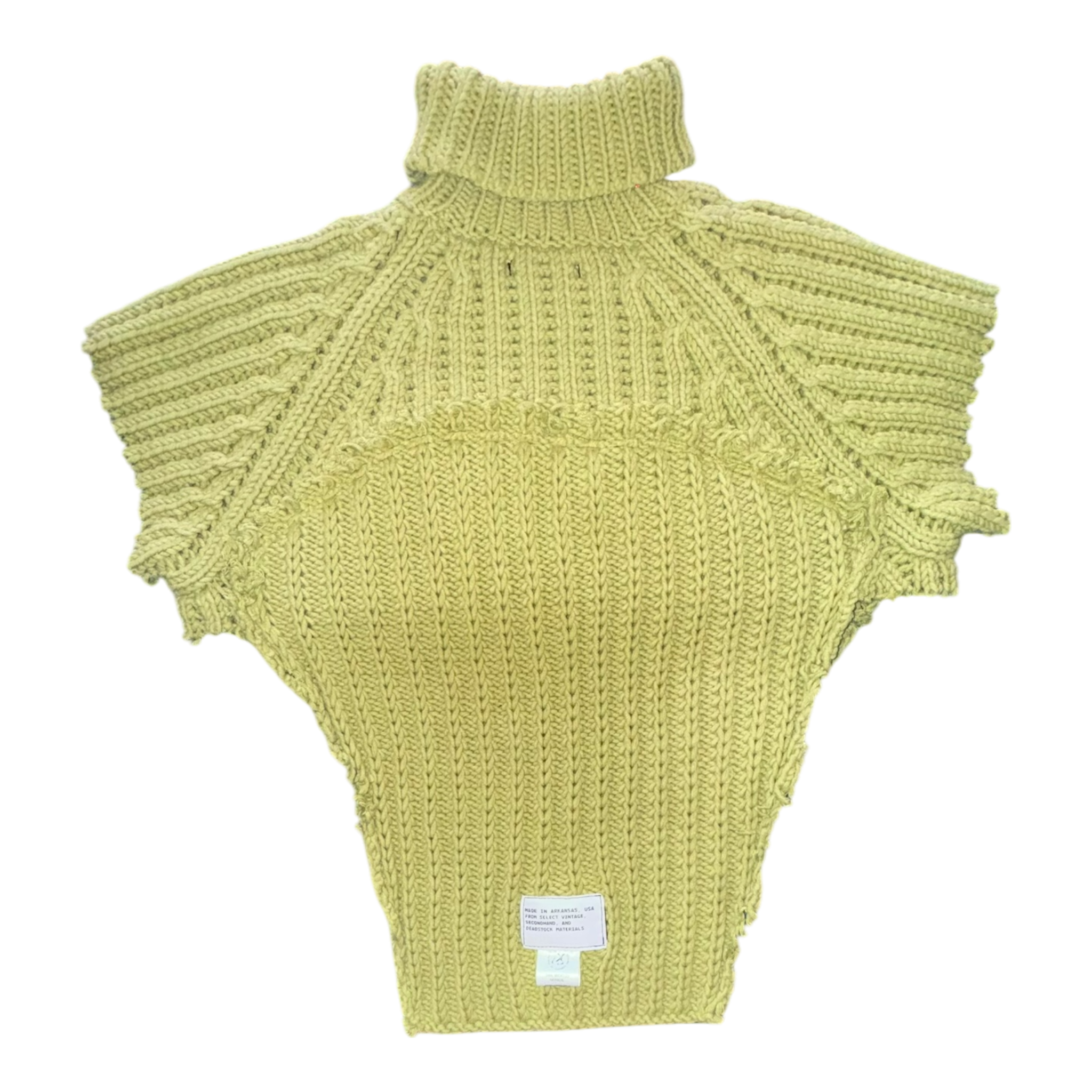 OG-MYNT™ V-CUT KNIT TURTLE TANK #2 // LIME
