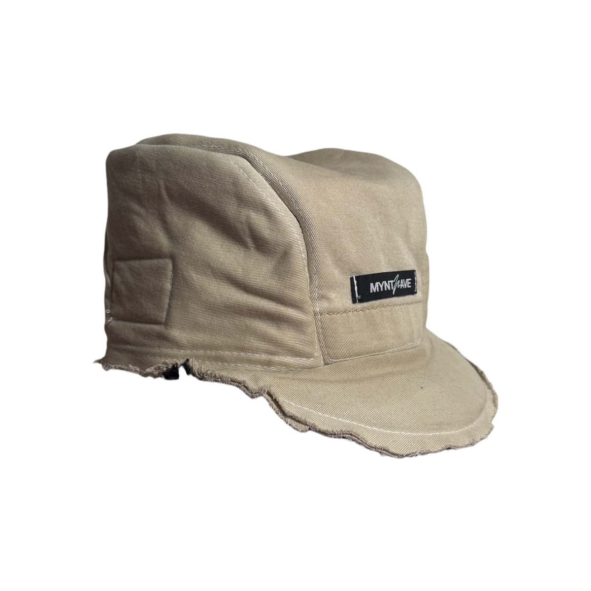 OG-MYNT™ SHORT BRIM HAT #7 — KNIT BLACK / KHAKI