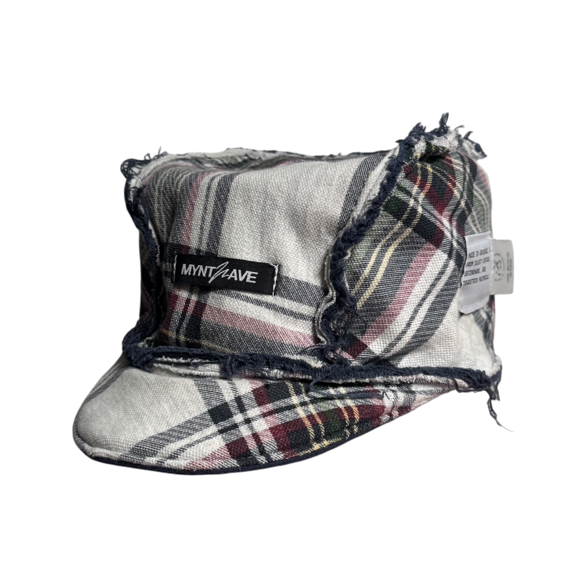 OG-MYNT™ SHORT BRIM HAT #10 — NAVY / PLAID
